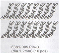 DHK Hunter Parts-Pin-B(Dia 1.2mm)-16pcs Parts-8381-009,DHK Hunter 8135 Parts,DHK Hunter Parts-4x4 Parts,DHK Hobby 8135 Parts